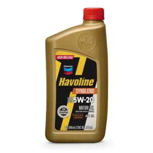 CHEVRON HAVOLINE ALTO KILOMETRAJE MEZCLA SINTETICA 5W20 | Caja 6/.946L (1QT)